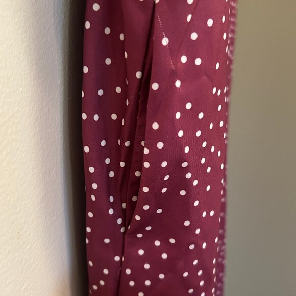 NWT Bloomchic Purple Polkadot Maxi Dress with Double Flutter Sleeves sz 18-20 - Picture 6 of 13